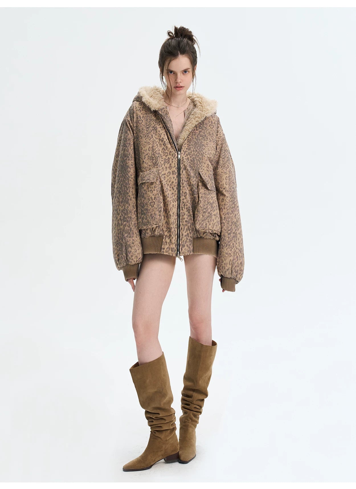 Eco Faux-Fur Hooded Jacket