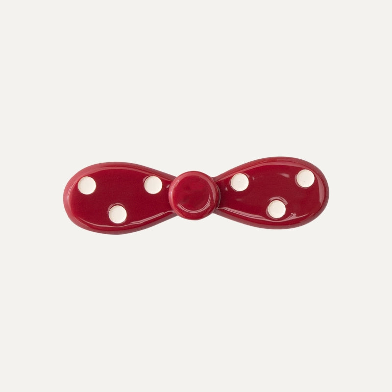 Polka Dot Bow Hairclip - CHINASQUAD