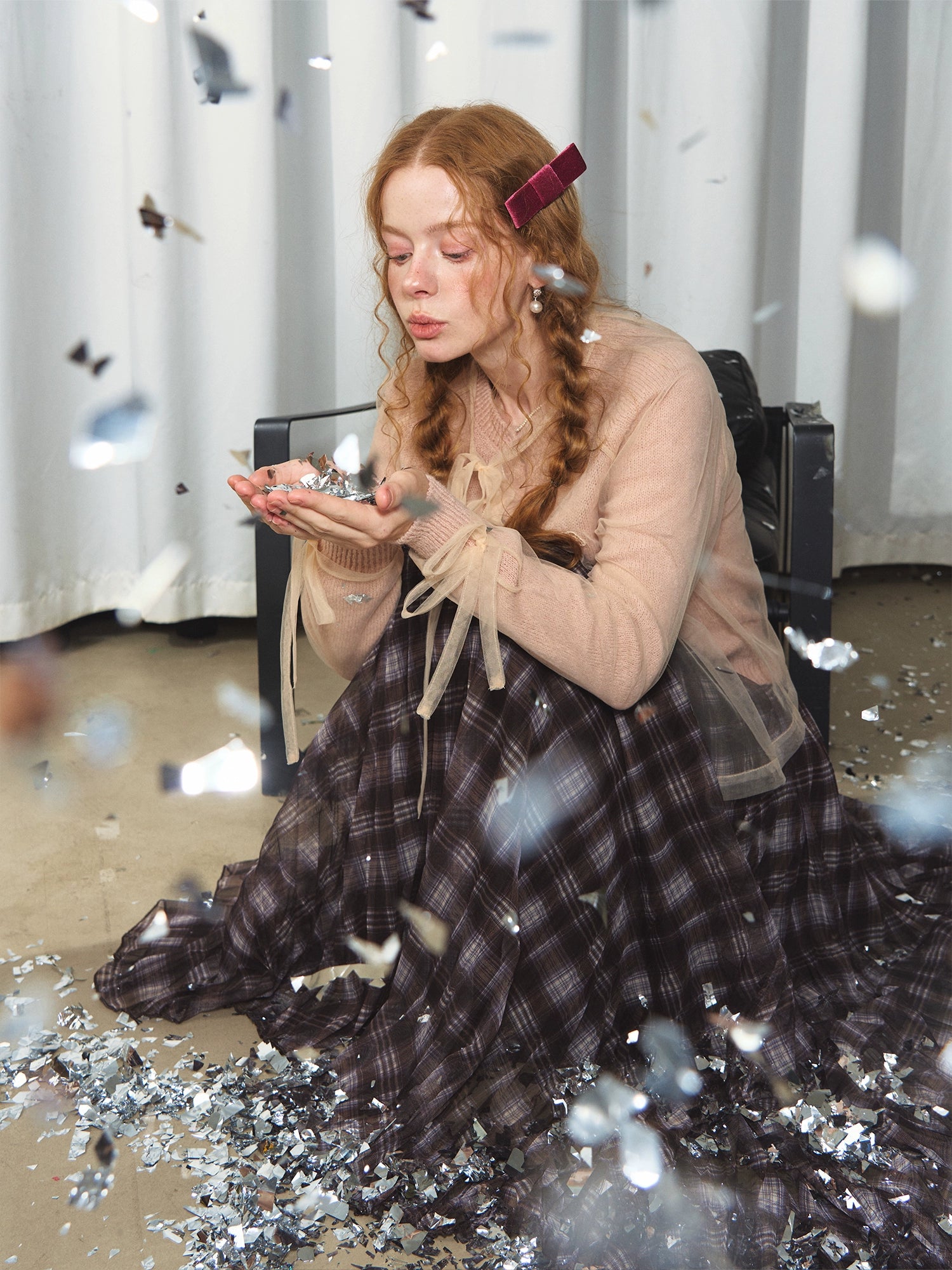 Mesh Layered Knit Cardigan - CHINASQUAD