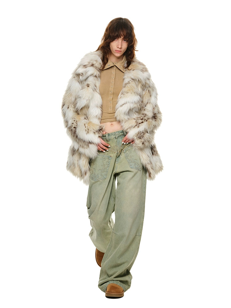 Leopard Faux Fur Coat - CHINASQUAD