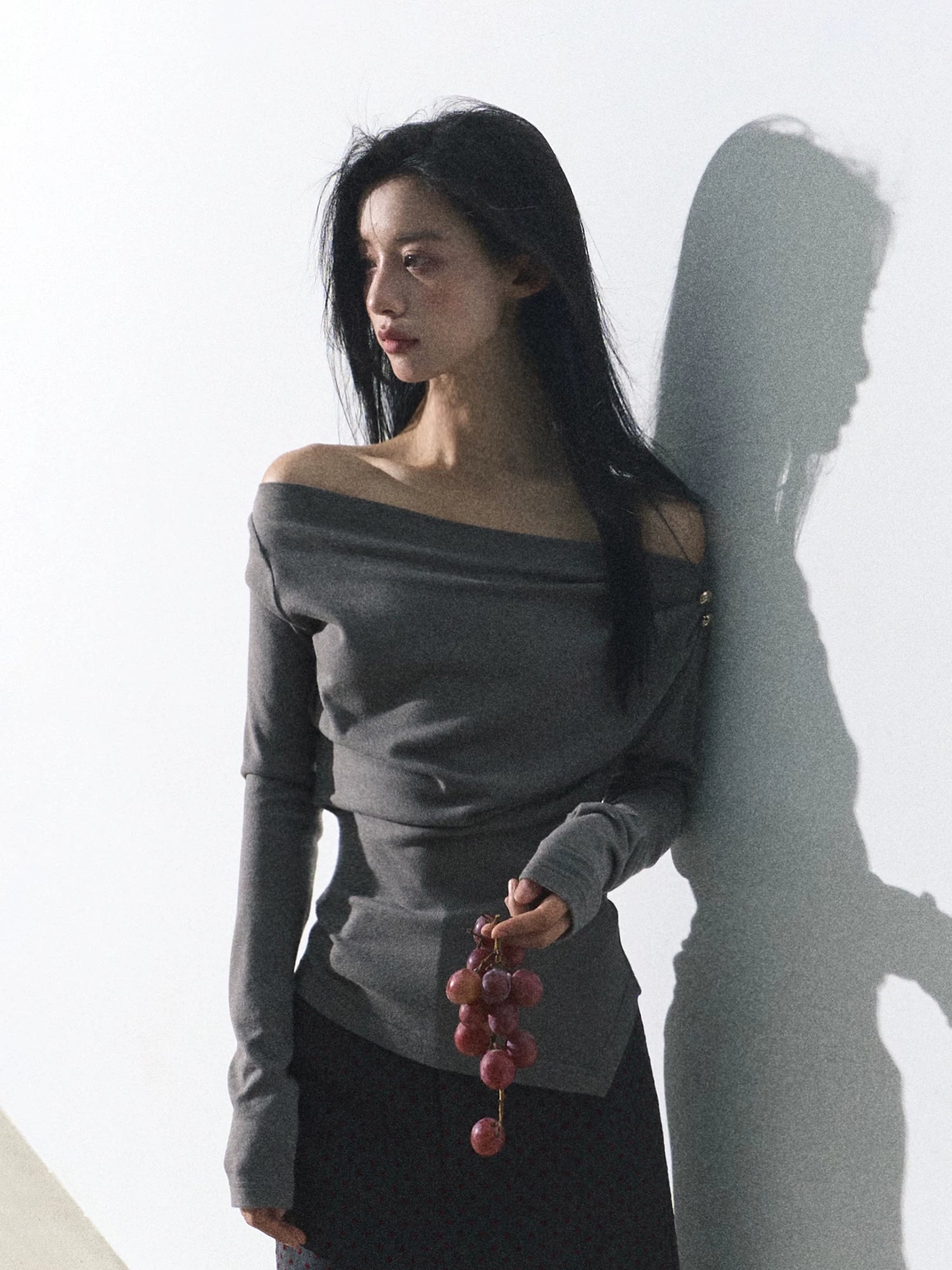 One-Shoulder Waist-Defining Knit Base Layer