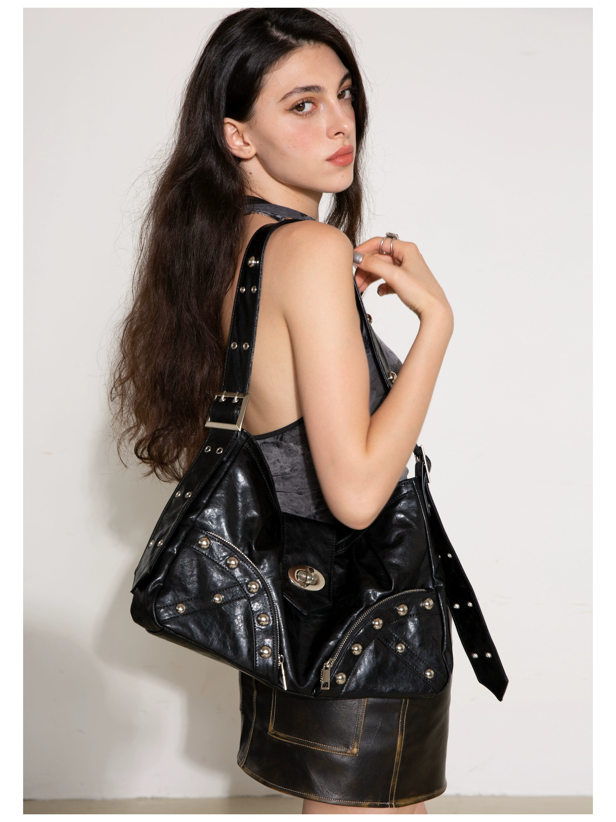 Y2K PU Shoulder Bag - CHINASQUAD