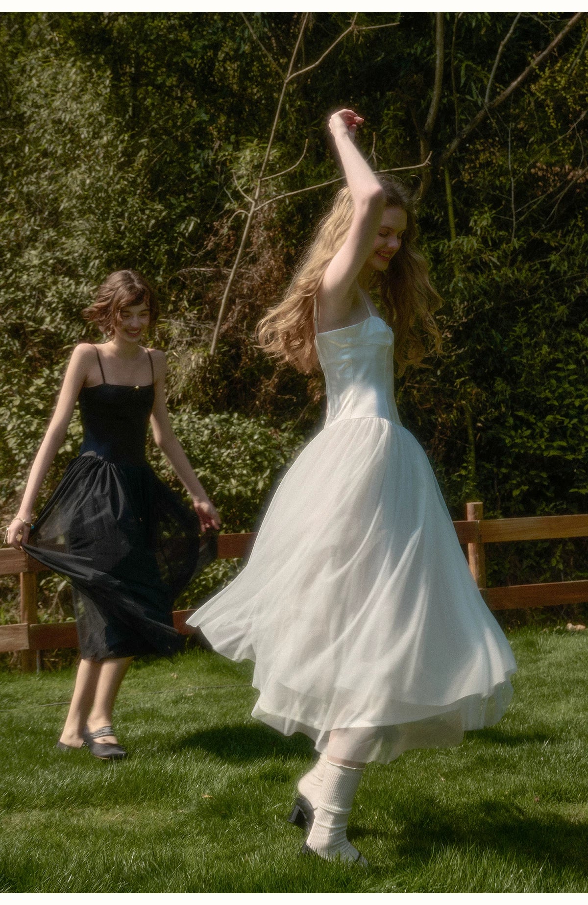 French Ballet Tulle Cami Maxi Dress