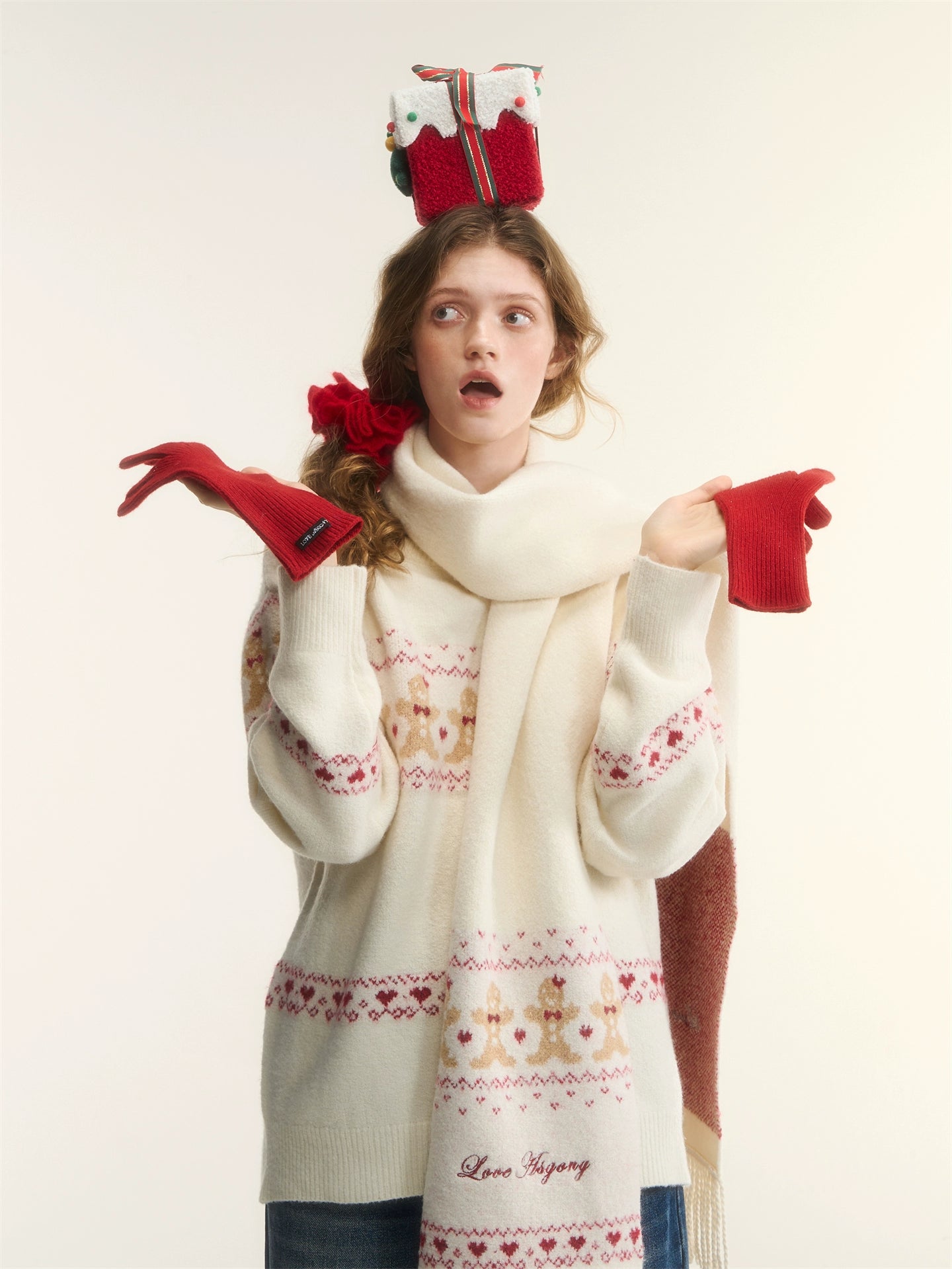 Wool-Blend Gingerbread Sweater