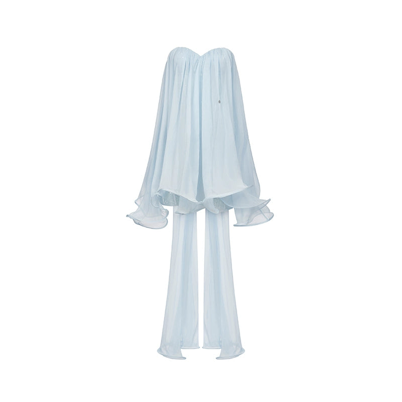 Thiri Chiffon Strapless Mini Dress - CHINASQUAD