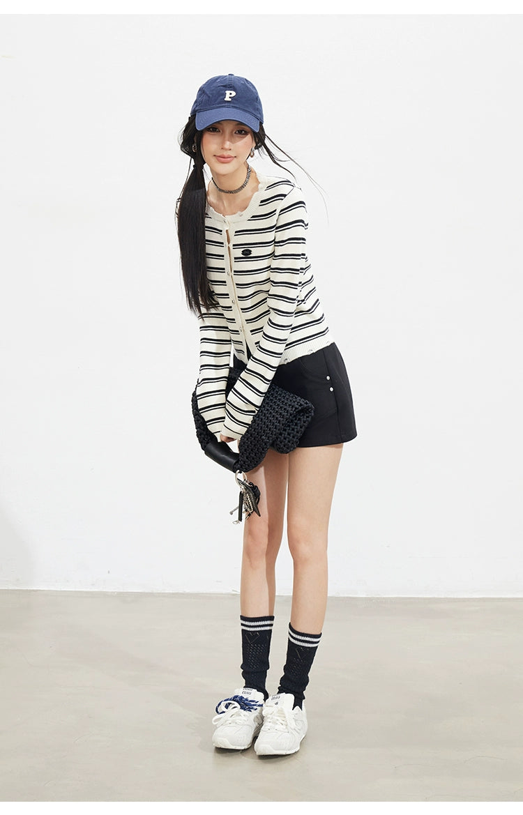 Striped Knit Cardigan