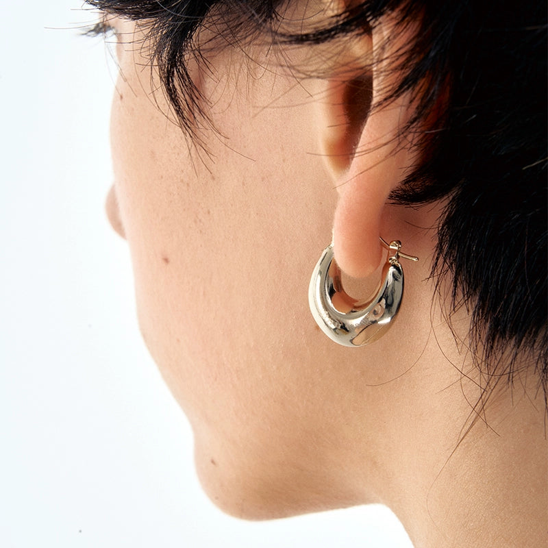 Vintage M2M Circle Letter Earrings - CHINASQUAD