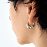 Vintage M2M Circle Letter Earrings - CHINASQUAD
