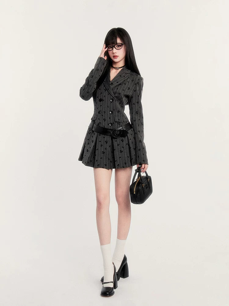 Waist-Cinching Blazer Dress