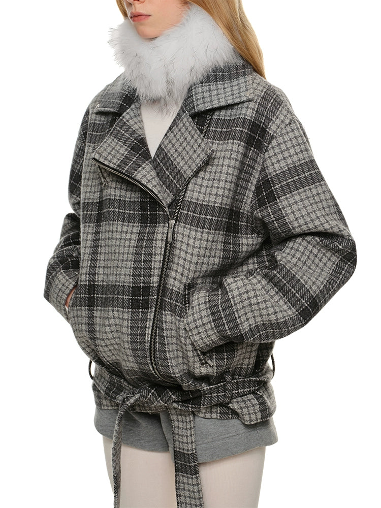 Raccoon & Rabbit Fur Double-Sided Scarf - CHINASQUAD