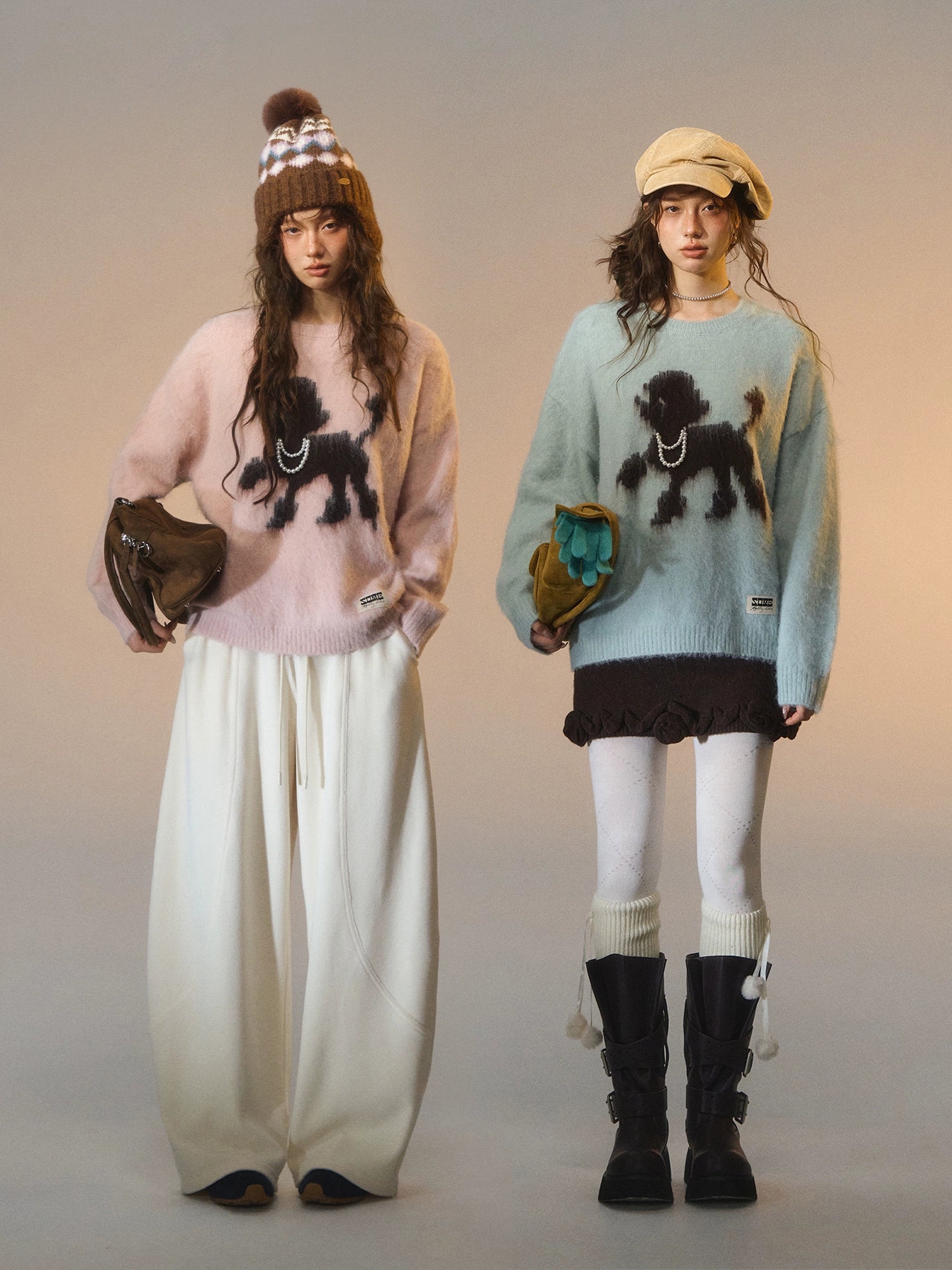 Playful Puppy Crewneck Sweater - CHINASQUAD