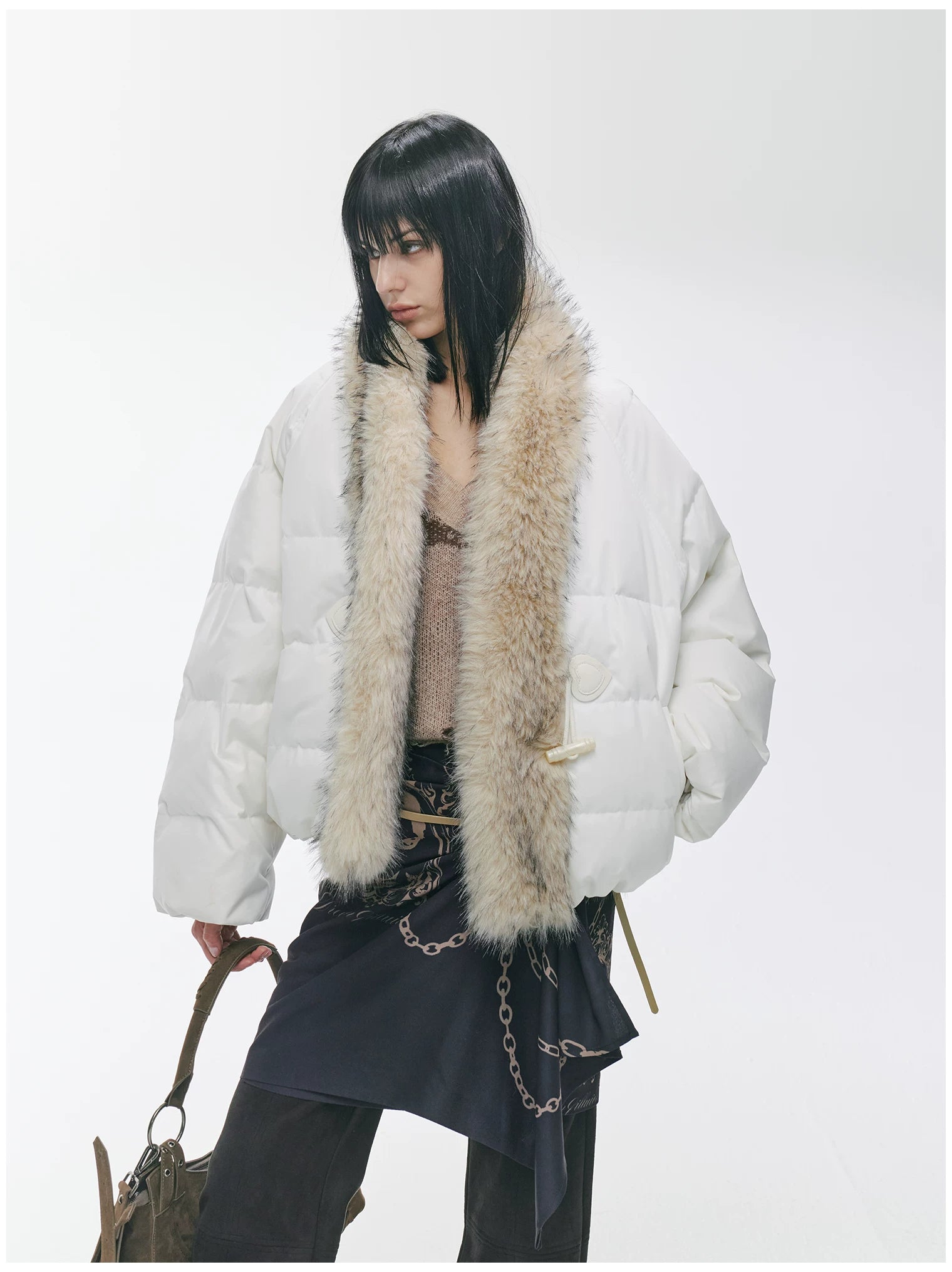 90% Duck Down Fur-Trimmed Parka