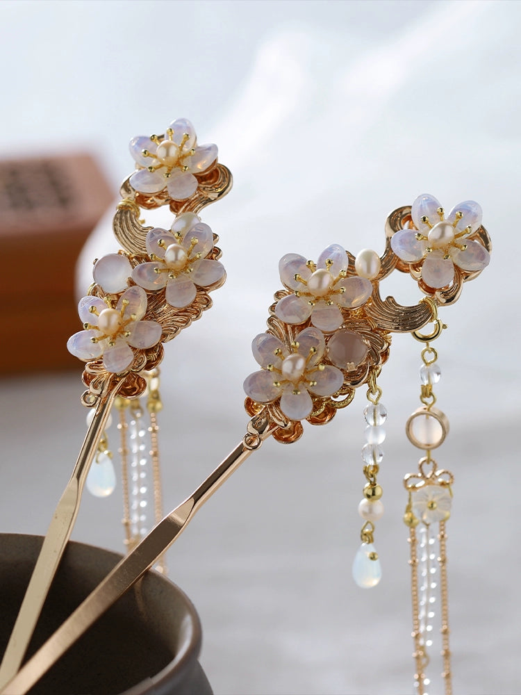 Ming Dynasty Tassels Handmade Hanfu Hairpin - CHINASQUAD
