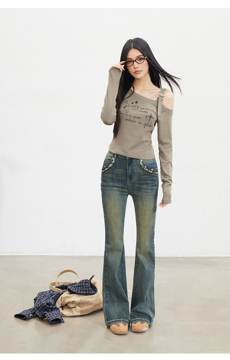 Maillard Flared Jeans - CHINASQUAD