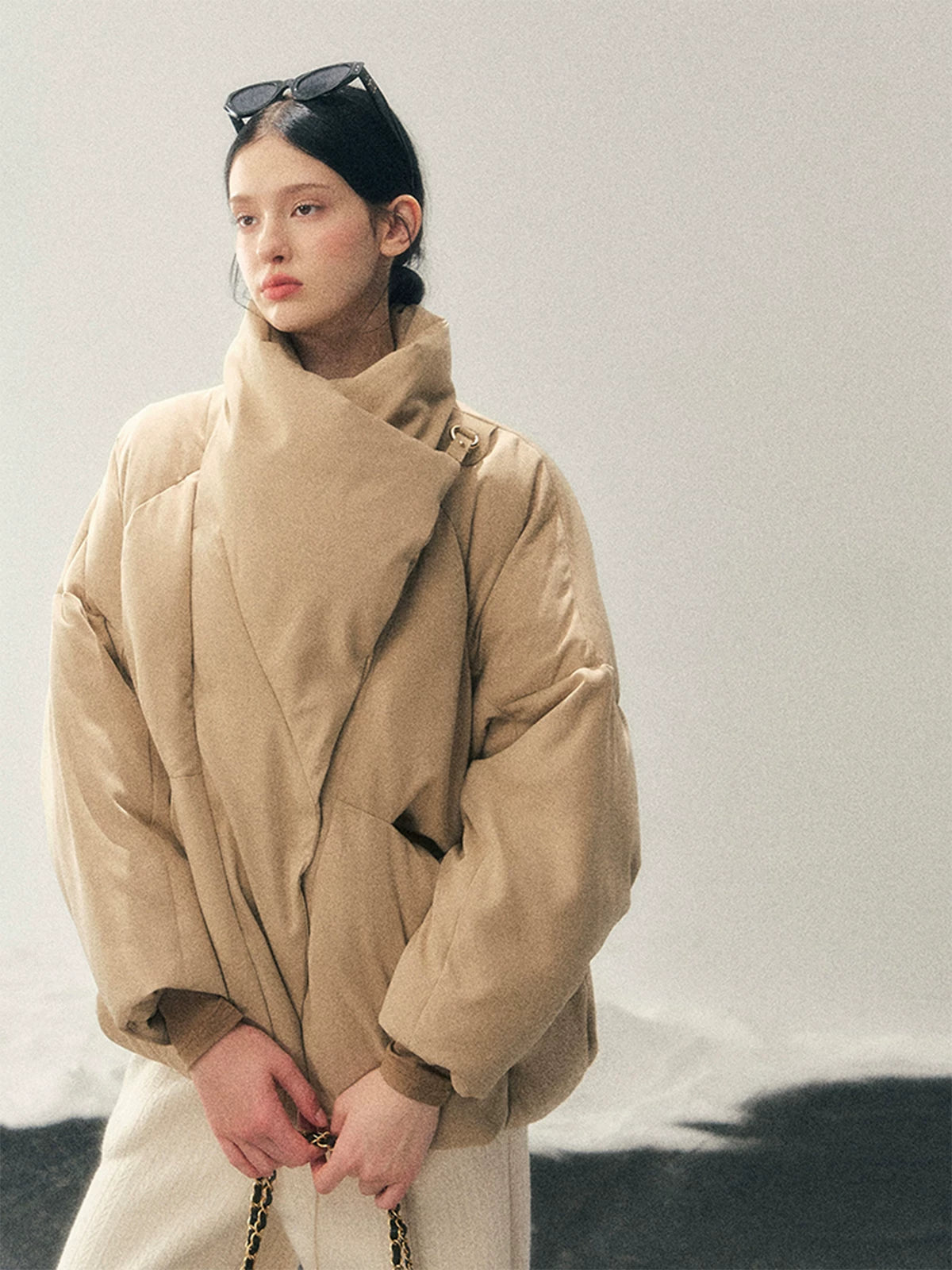 High Neck 90% Down Winter Puffer Jacket