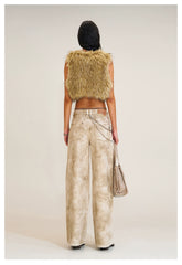Wild Diamond Handcrafted Wide-Leg Denim Pants - CHINASQUAD