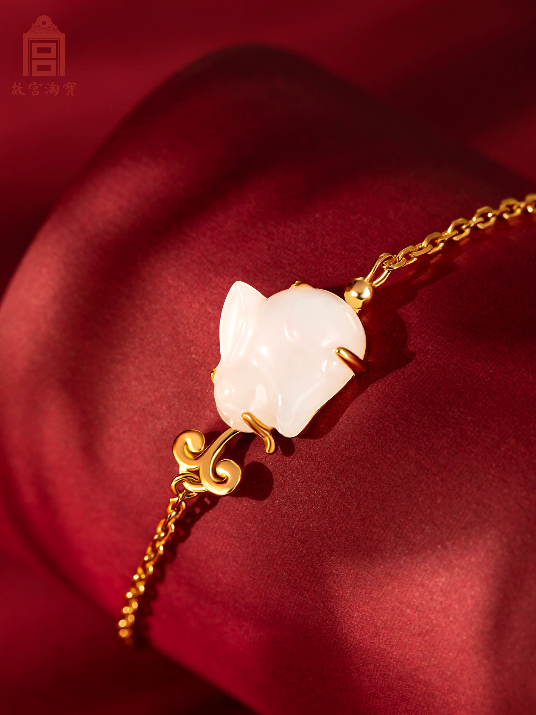 Hetian Jade Little Jade Rabbit Bracelet - CHINASQUAD