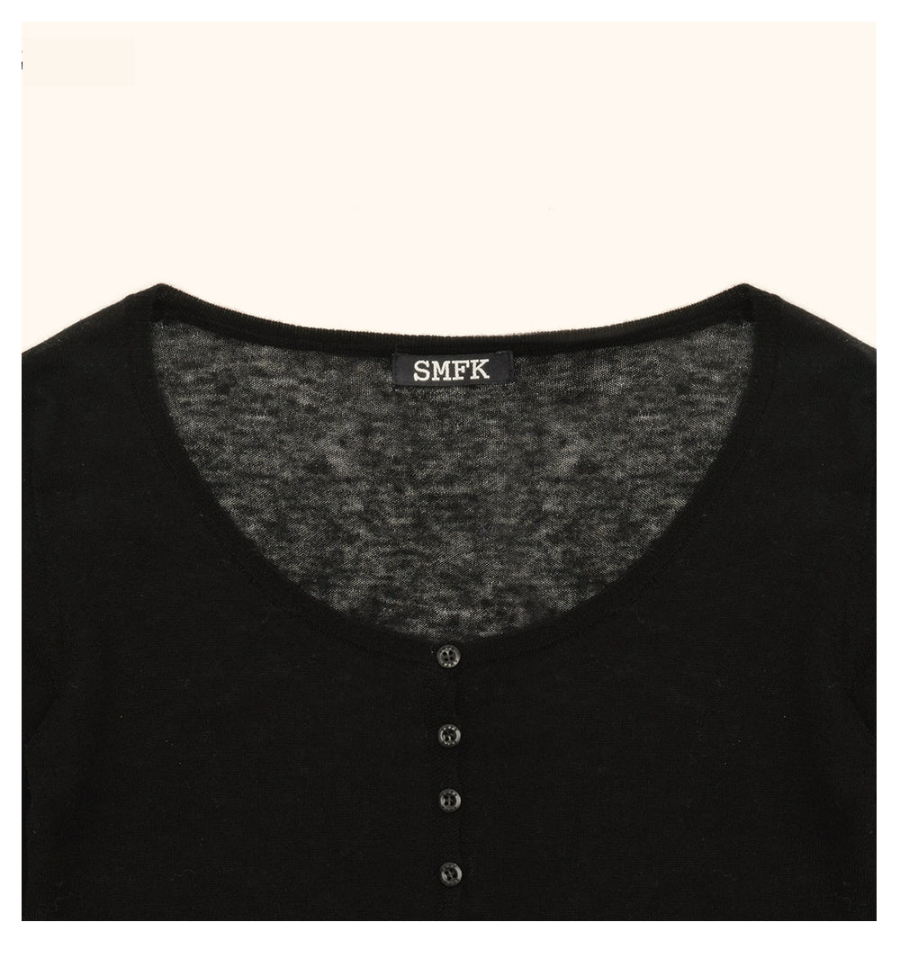 Compass Classic Superfine Wool Knitted Cardigan - CHINASQUAD