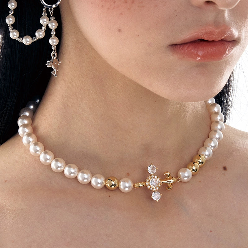 Iris Pearl Choker Necklace - CHINASQUAD