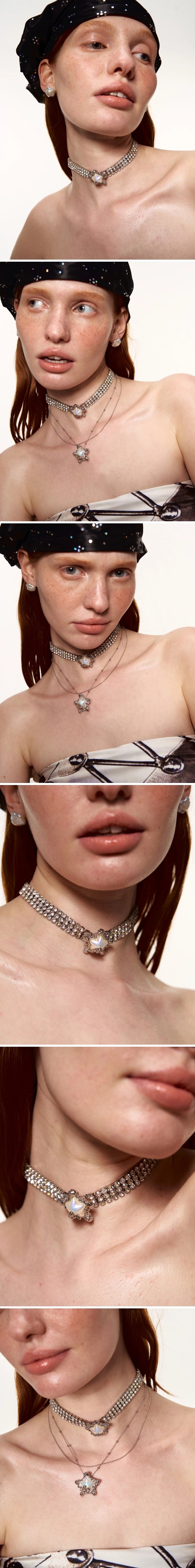 Diamond Pearl Starfish choker - CHINASQUAD