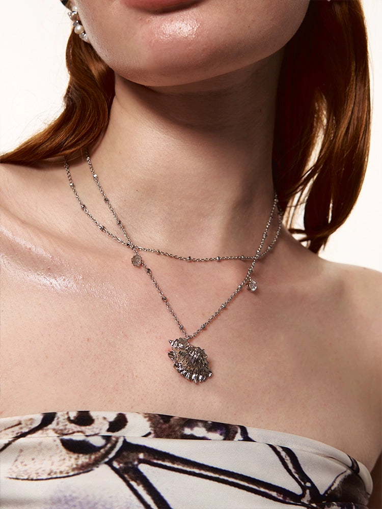 Conch Double Layer Overlapping Choker - CHINASQUAD