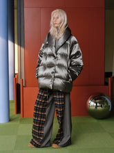 Silver Satin Oversized Down - CHINASQUAD