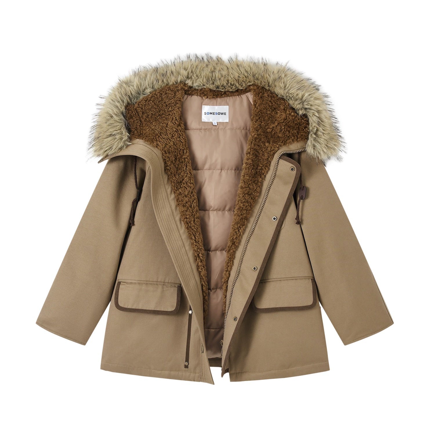 Hooded Utility Parka Puffer Down