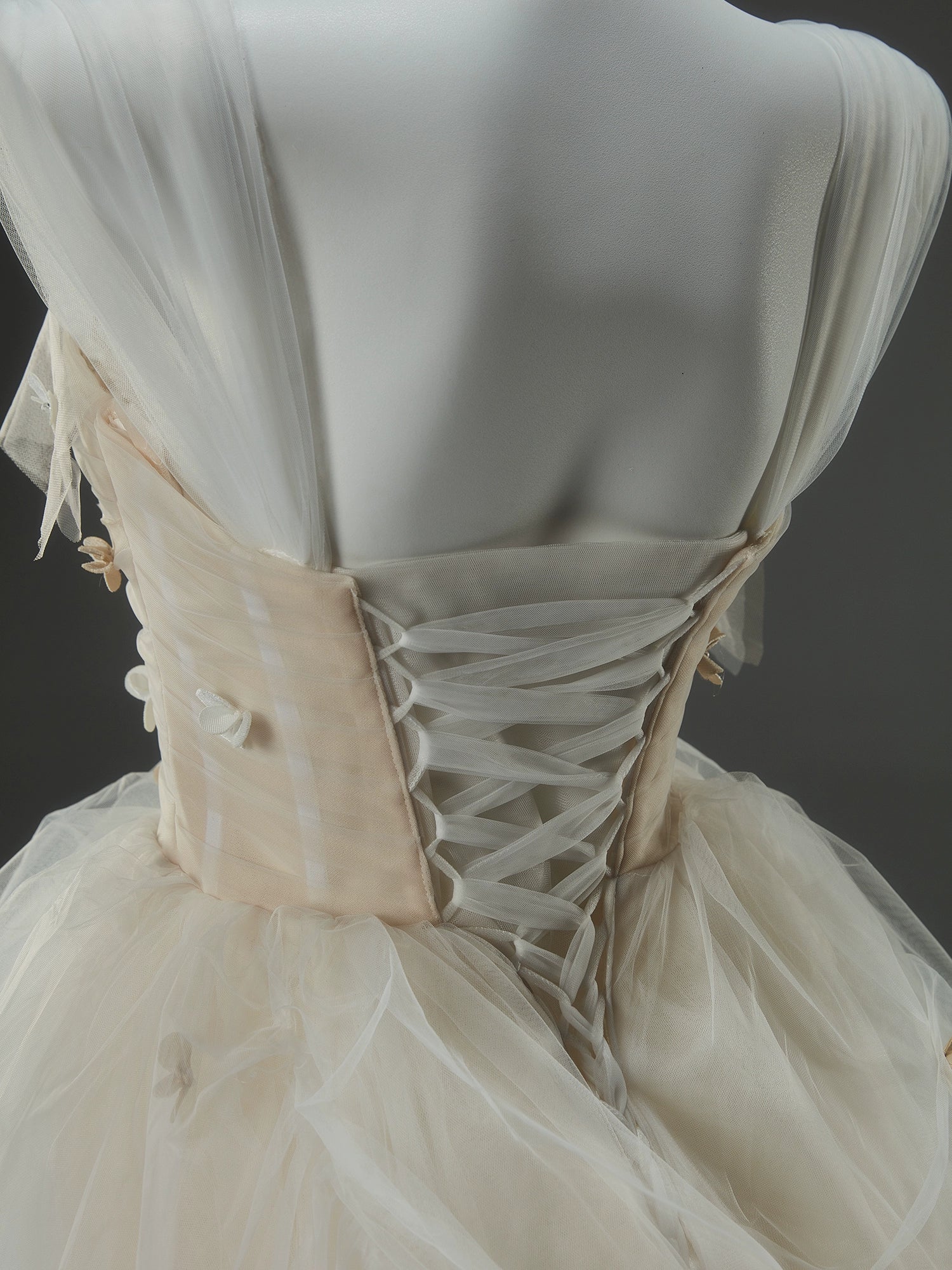 Frosted Bloom Tulle Floral Ball Gown