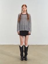 Retro Stripe Versatile Knit T-Shirt - CHINASQUAD