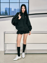 Flower Bud Zipper Jacket & Mesh Skirt Set - CHINASQUAD