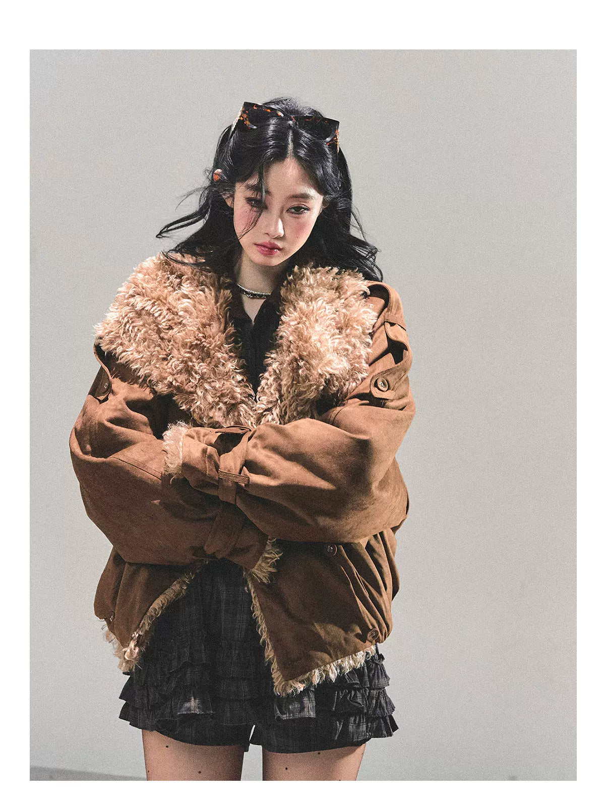 Shearling Winter Puffer Jacket
