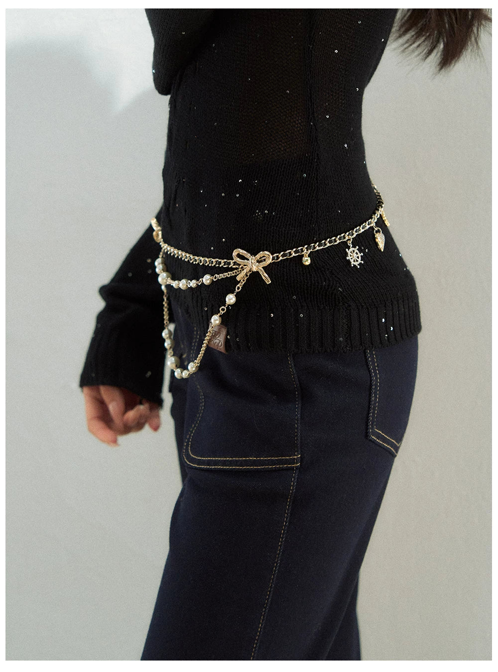 Layered Decorative Waist Chain