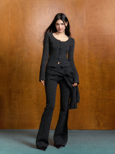 Chanel-Style Round-Neck Knitted Cardigan - CHINASQUAD