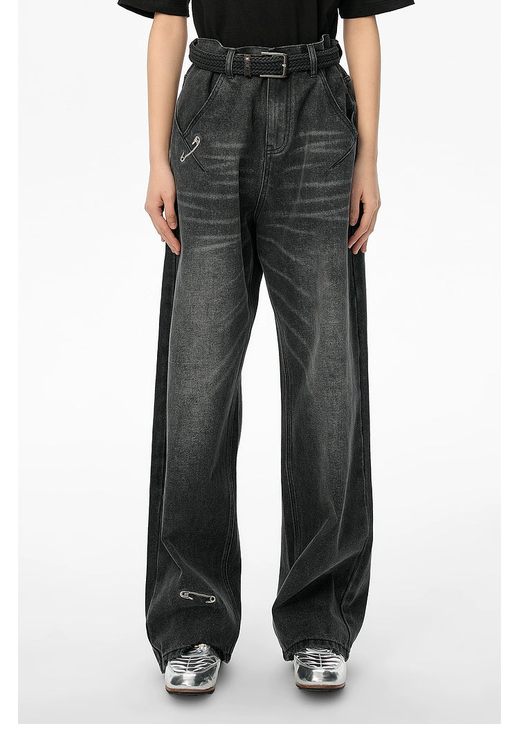 Black Washed Jeans - CHINASQUAD