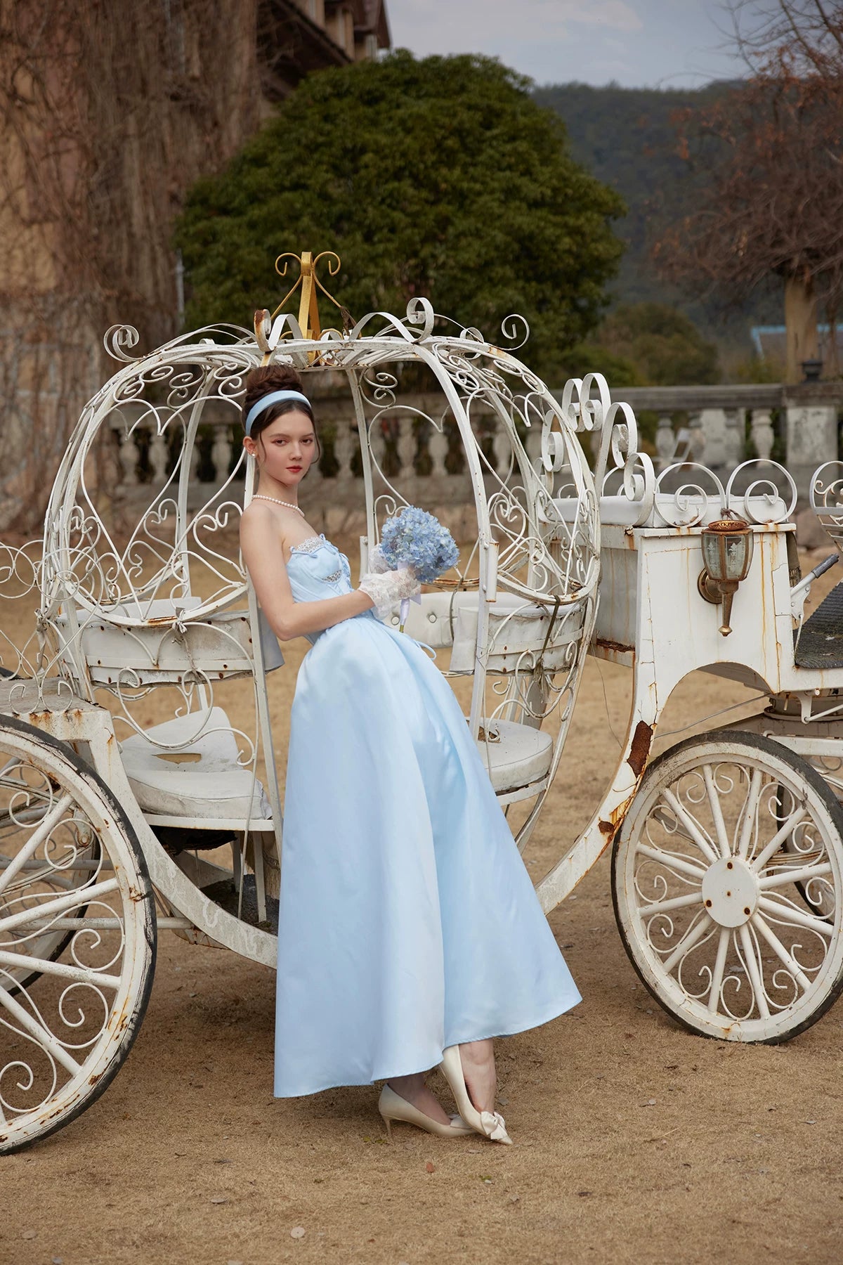 Cinderella Princess Satin Corset Gown