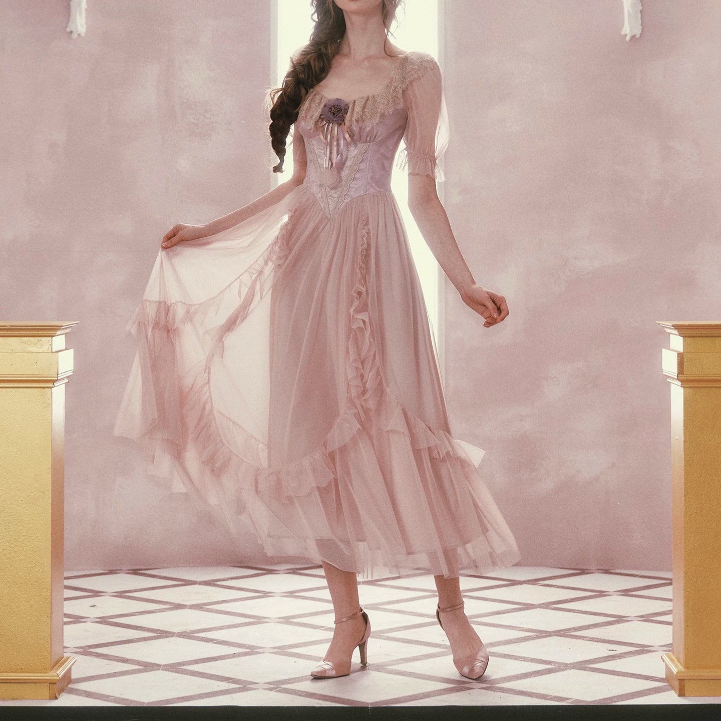 Purple Iris Princess Dress