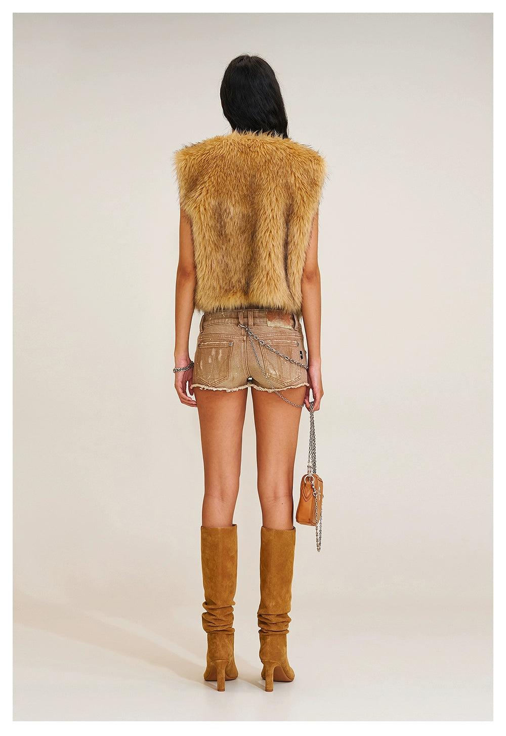 COMPASS Prairie Faux Fur Vest - CHINASQUAD