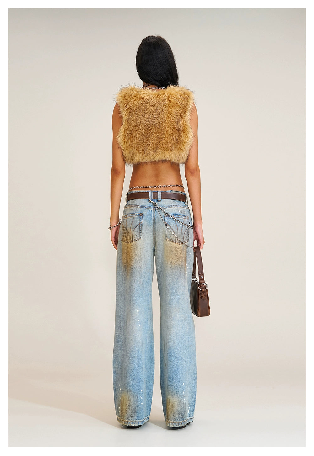 COMPASS Prairie Faux Fur Vest - CHINASQUAD