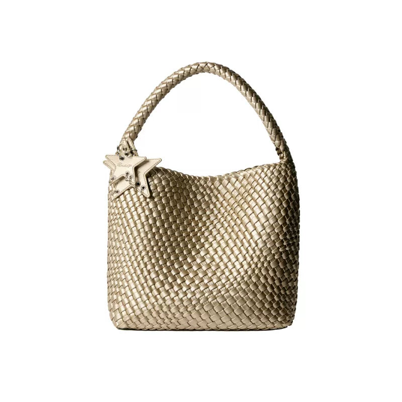Medium Woven Tote Shoulder Bag ECODAY
