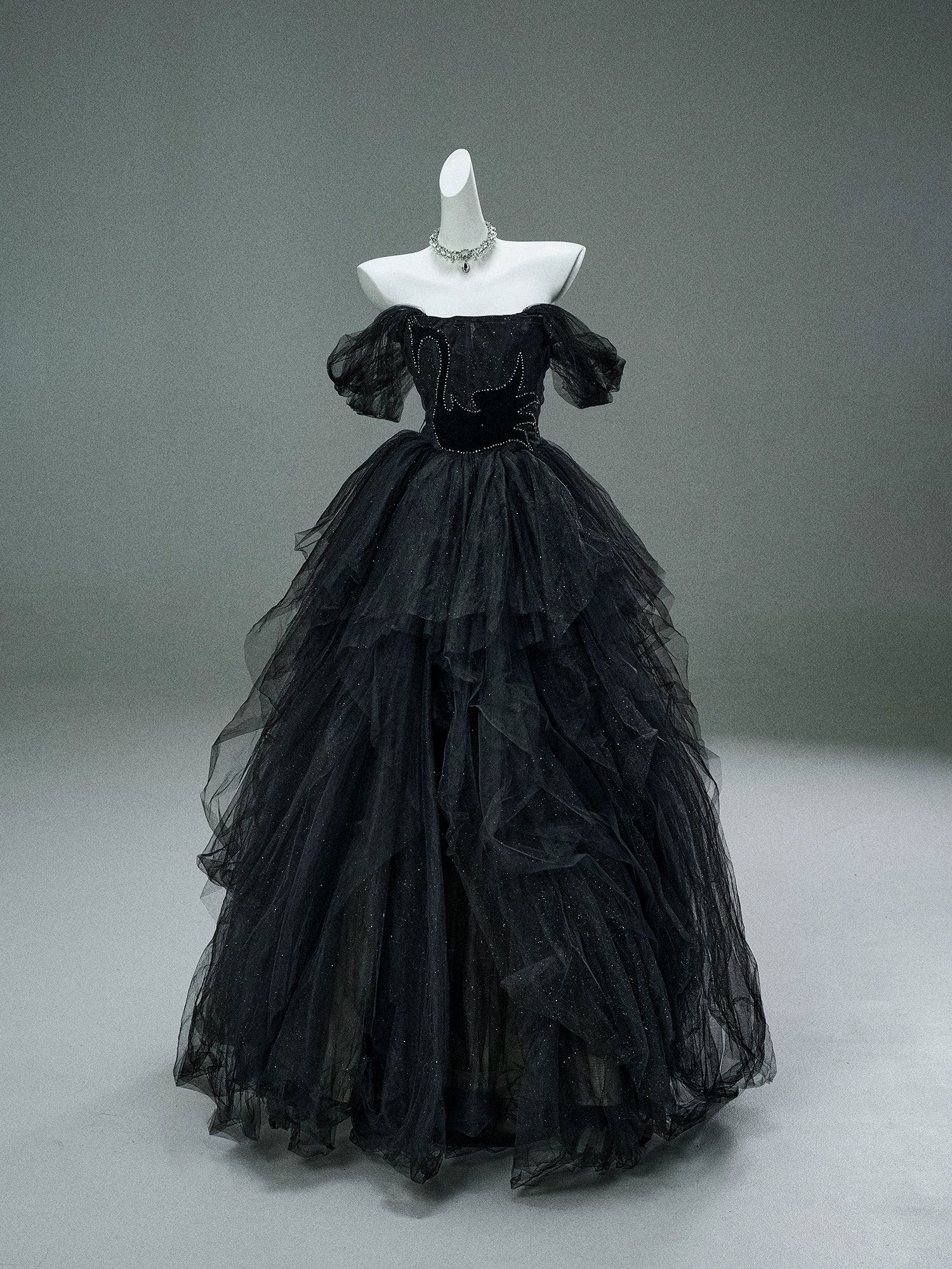 Black Swan Nocturne Tulle Couture Gown