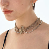 Vintage Gothic Angel Rose Choker Set - CHINASQUAD