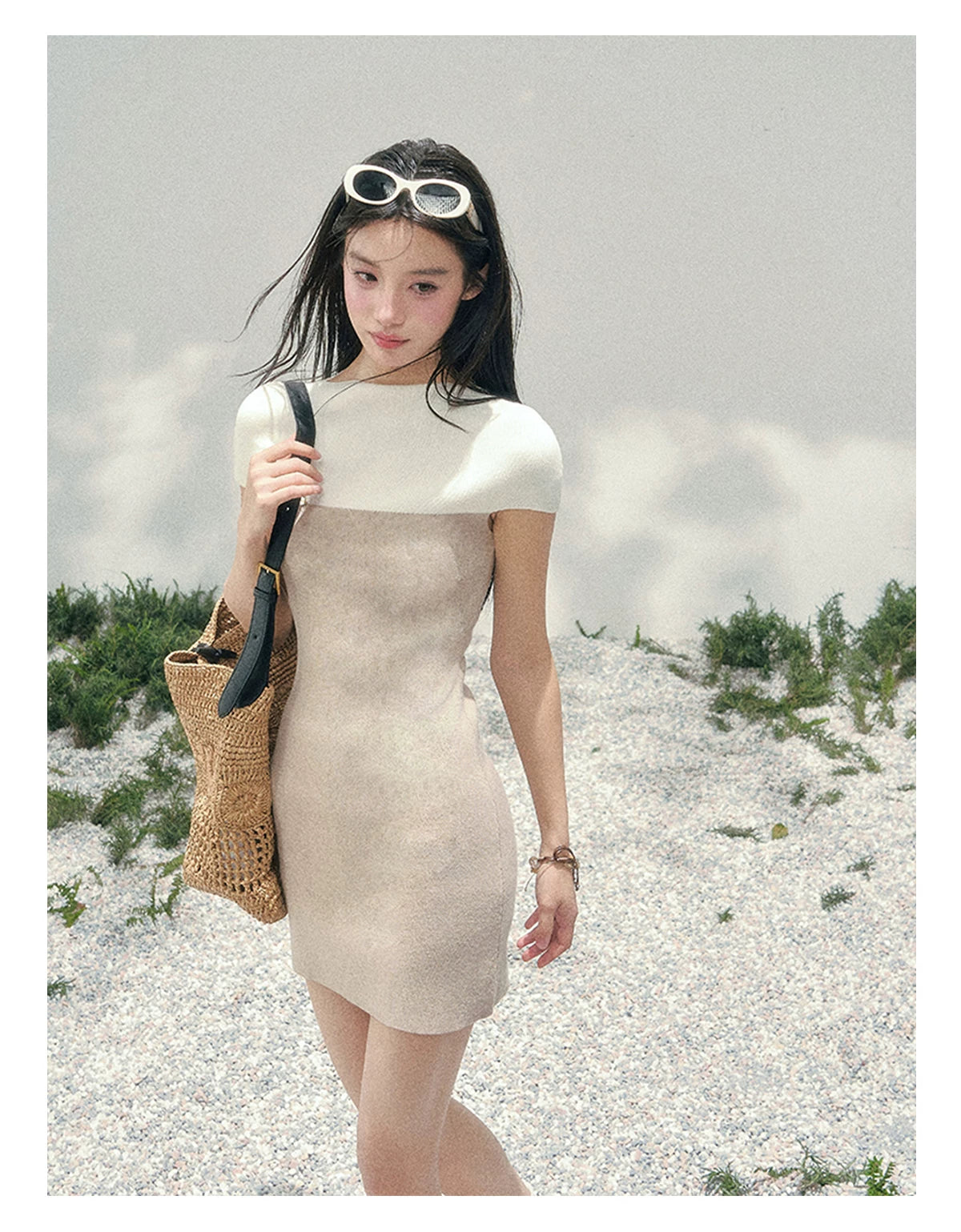 Moonlit Elegance Knit Dress
