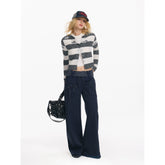 Star Pattern Wool Knit Sweater - CHINASQUAD
