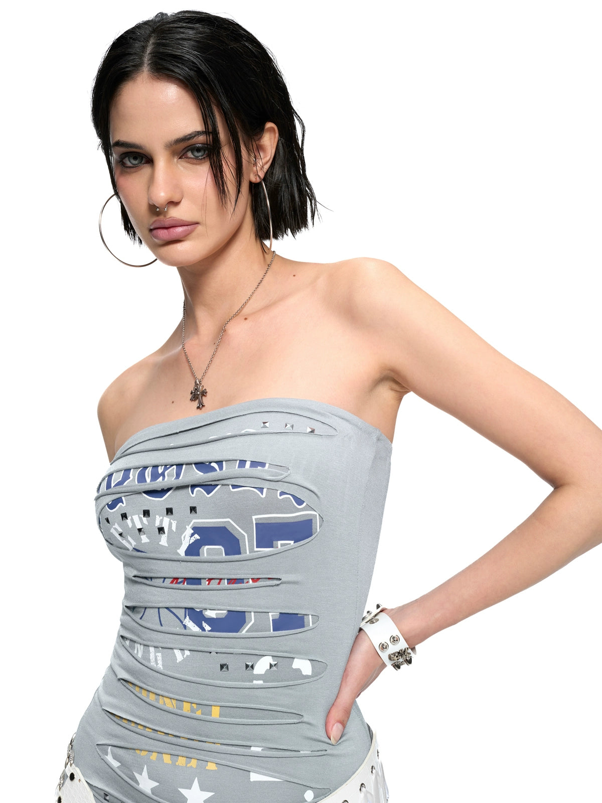 Punk Studded Bodycon Dress