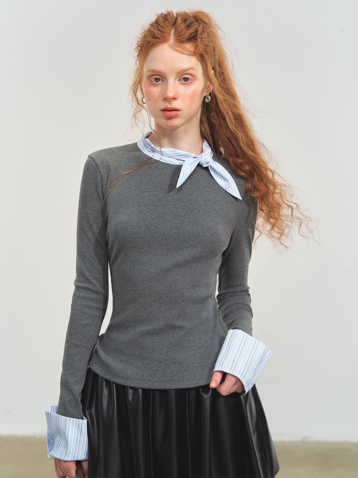 Puff PU Skirt