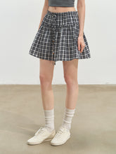 Checkered Ruffle A - Line Midi Skirt - CHINASQUAD