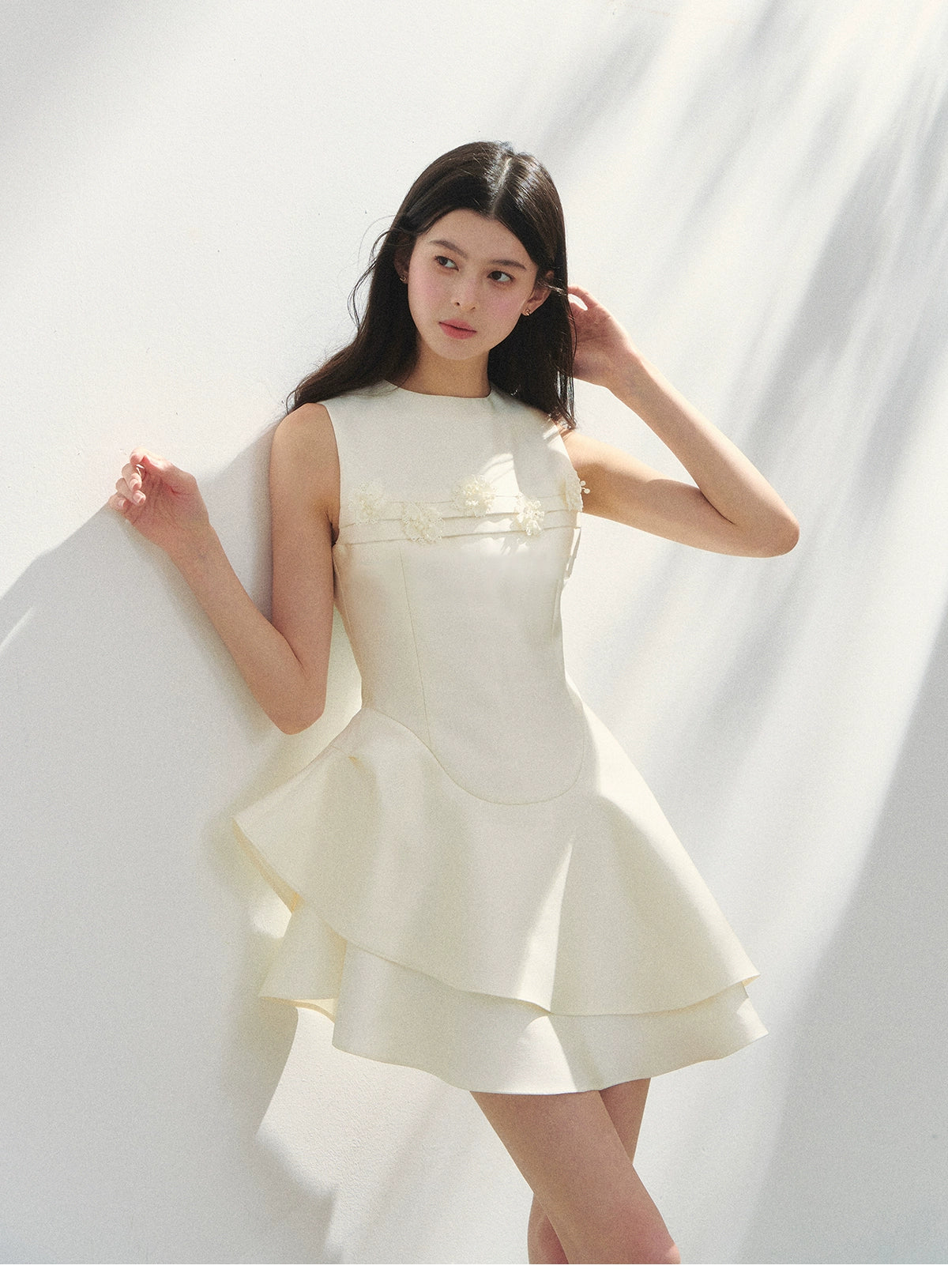 Sleeveless Round Neck Princess Bubble Dress