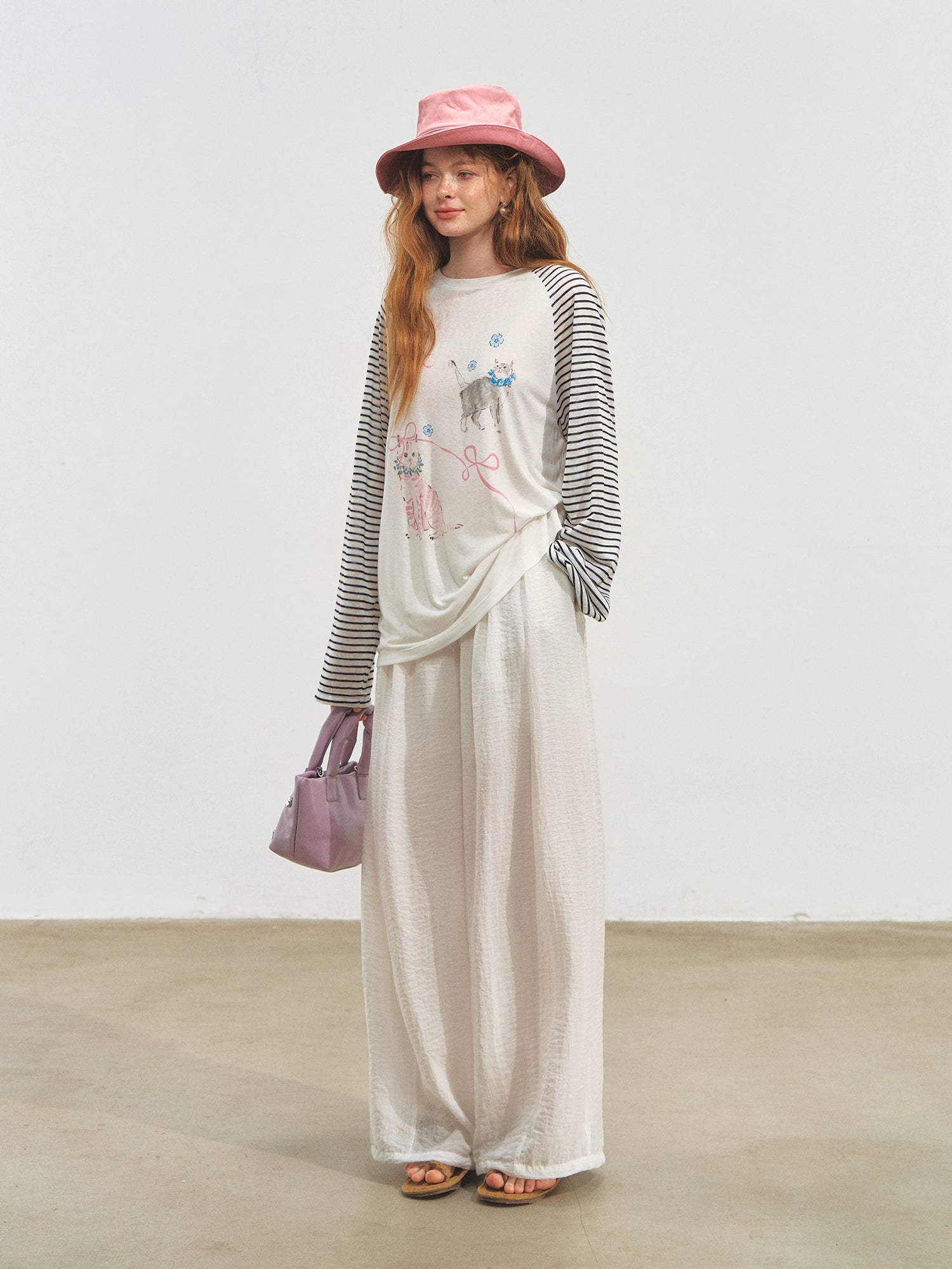 Striped Spliced Sunscreen Cover-up - CHINASQUAD