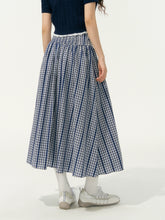 Plaid Mid-Length High-Waisted A-Line Skirt - CHINASQUAD