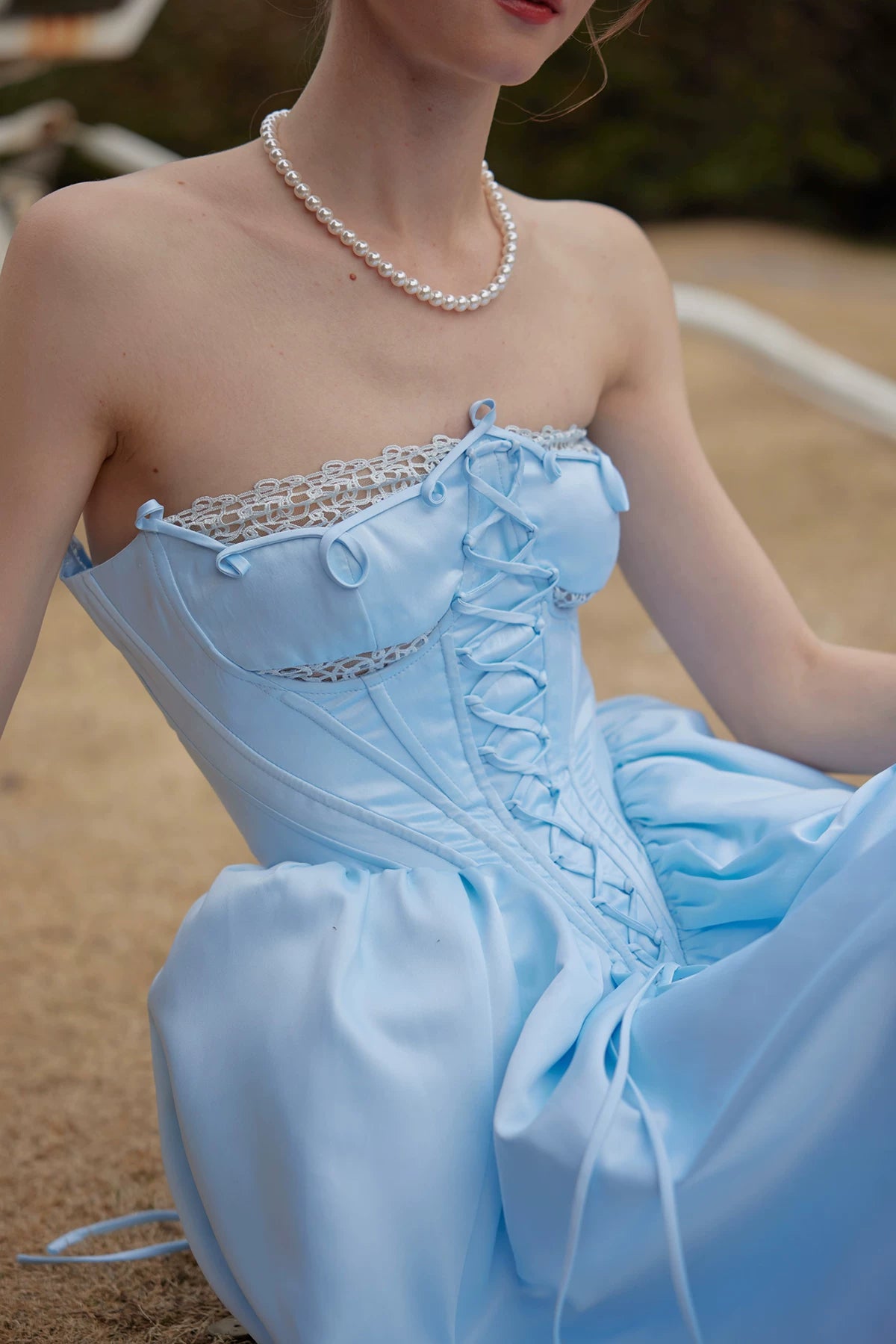 Cinderella Princess Satin Corset Gown